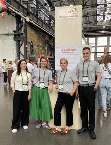 Das Team GRÜNDUNGSZEIT auf dem Future Tech Fest